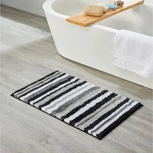 Better Trends Griffie Collection 20 in. x 32 in. Gray Polyester Rectangle Bath  Rug BAGR2032GRP - The Home Depot