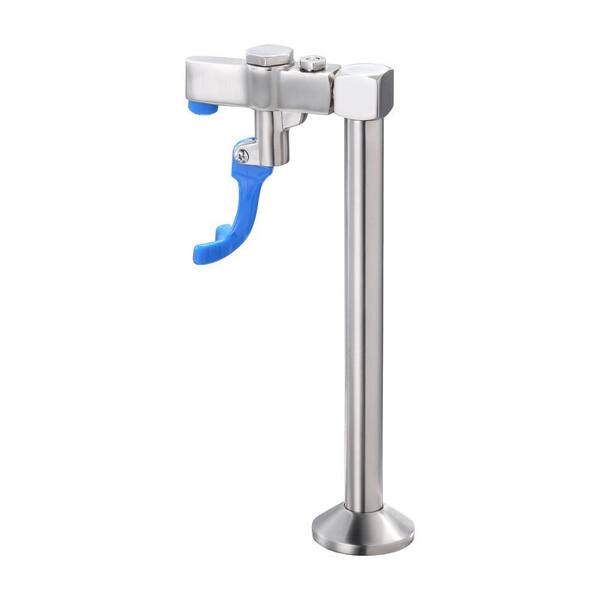 9.2 in.Deck Mounted Push Back Water Glass Filler Faucet Brass Drinking Water Faucet for Restaurant Bar in Brushed Nickel