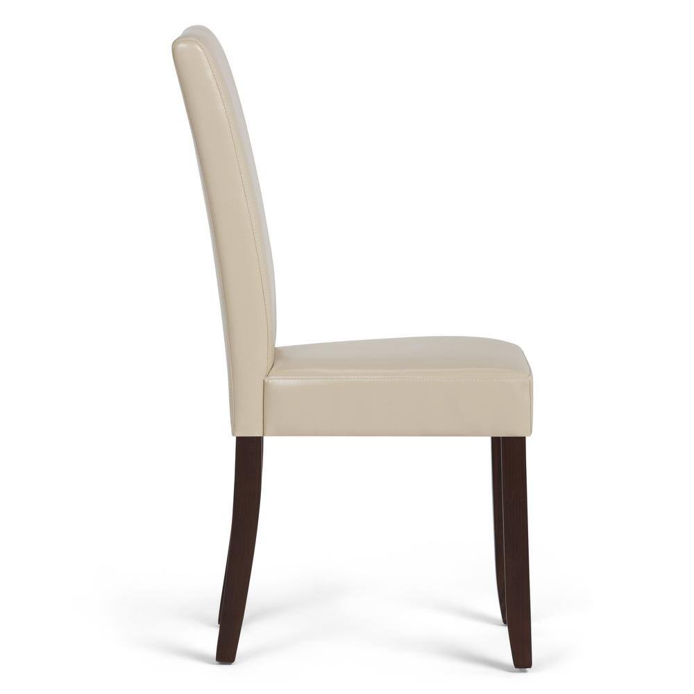 Satin Cream Solid Rubberwood 9-Piece Dining Set with 8 Chairs