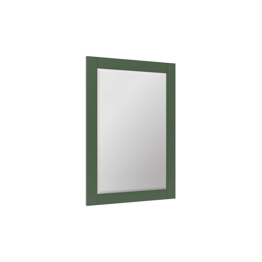 Galsaky 22 in. W x 32 in. H Rectangular Framed Beveled Edge Bathroom Vanity Mirror in Forest Green -  HOMEVY STUDIO, M4001-22-07