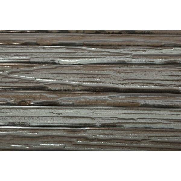 Splashback Tile Gemini Redwood Planks Polished Glass Mosaic Floor and Wall Tile - 3 in. x 6 in. Tile Sample