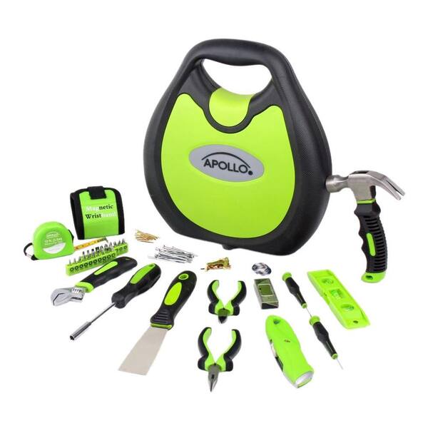 Apollo Tools Home Tool Kit, Green (72-Piece)
