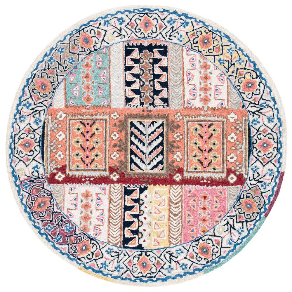Bellagio 5 ft. x 5 ft. Ivory/Gold Geometric Aztec Round Area Rug price history on PriceWatchPro
