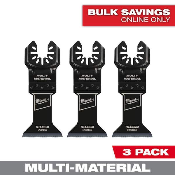 Milwaukee 1-3/4 in. Titanium Bi-Metal Universal Fit Metal Cutting Multi-Tool Oscillating Blade (3-Pack)