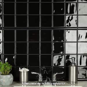 Twist Square Black Olive 11-3/4 in. x 11-3/4 in. Ceramic Mosaic Tile (9.8 sq. ft./Case)