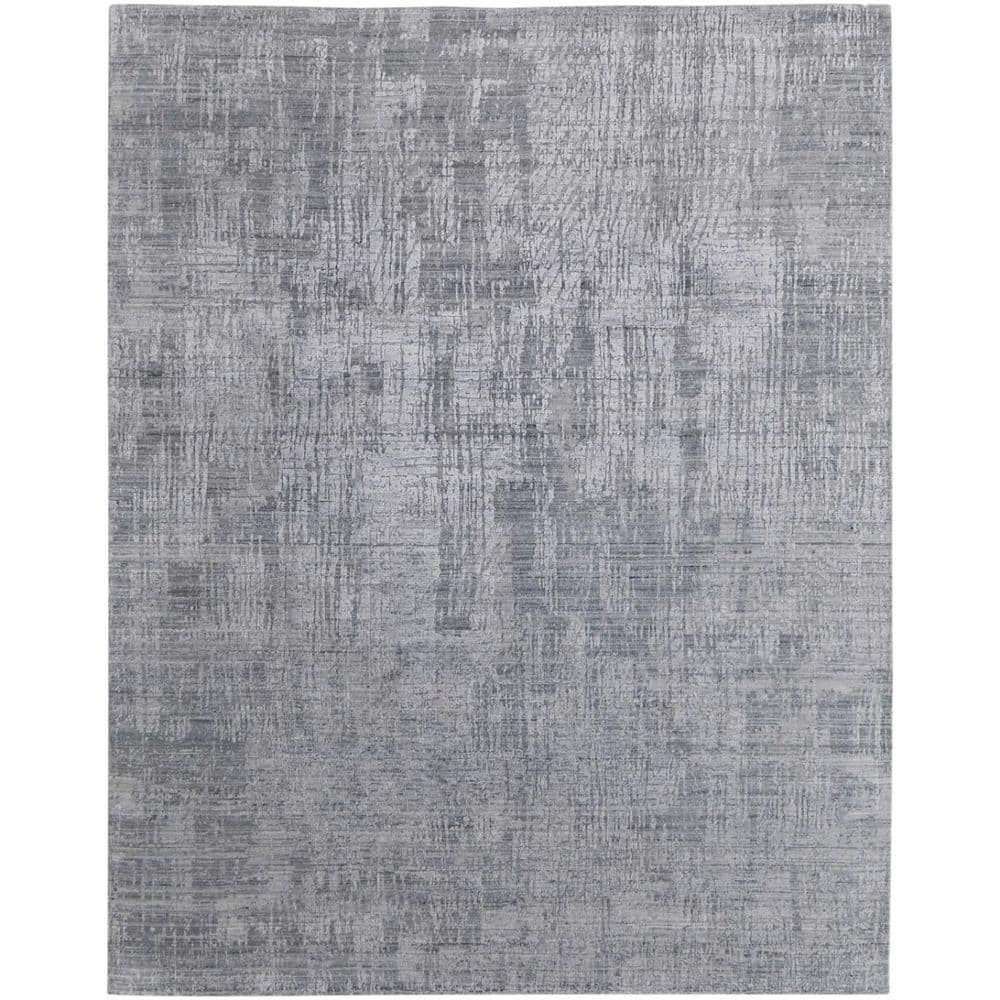 2'x4'  Viscose Silver or  Blue Accent Rug main image 1