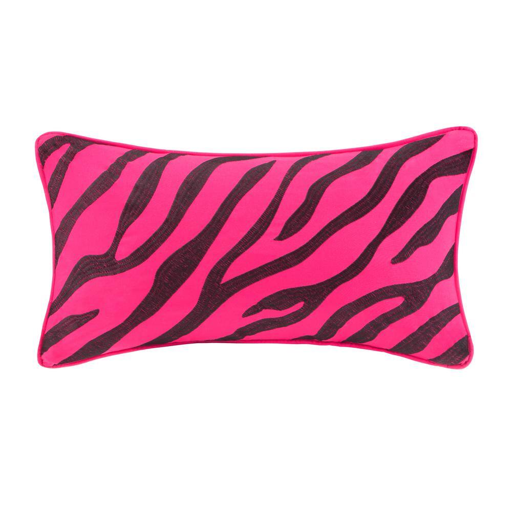Twin XL Pink Zebra Print Microfiber Comforter Set