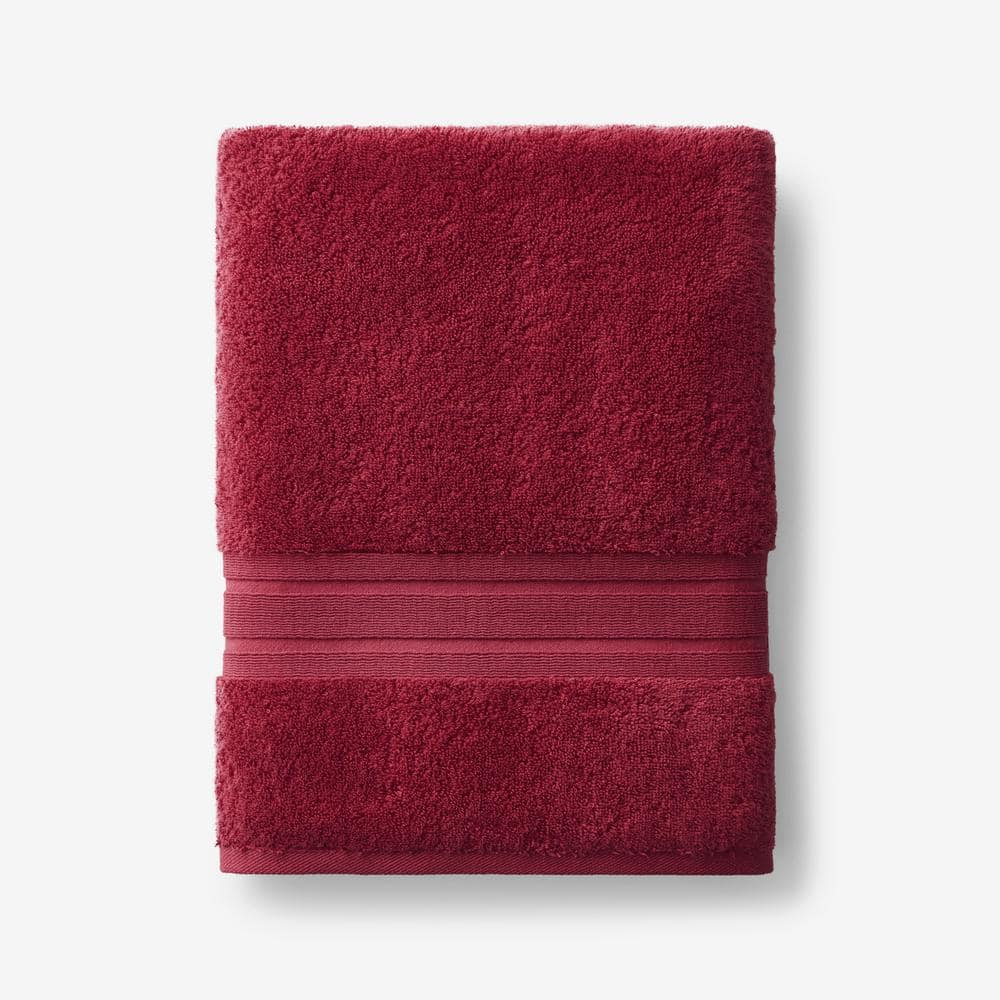 Set of 5 Wamsutta Towel Piece Red Wine Towels 1 Bath, 2 Hand, and 2 Finger  Tip