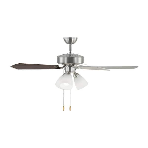Harbor Breeze Grace Bay 52-in Brushed Nickel LED Indoor Ceiling Fan (5-Blade)