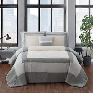 Dartford 3-Piece Microsuede Multi Polyester Twin XL Comforter Set