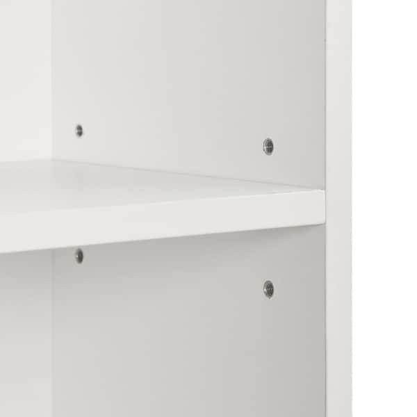 cadeninc 8-Tier MDF Tower Double-decker Storage Shelves with