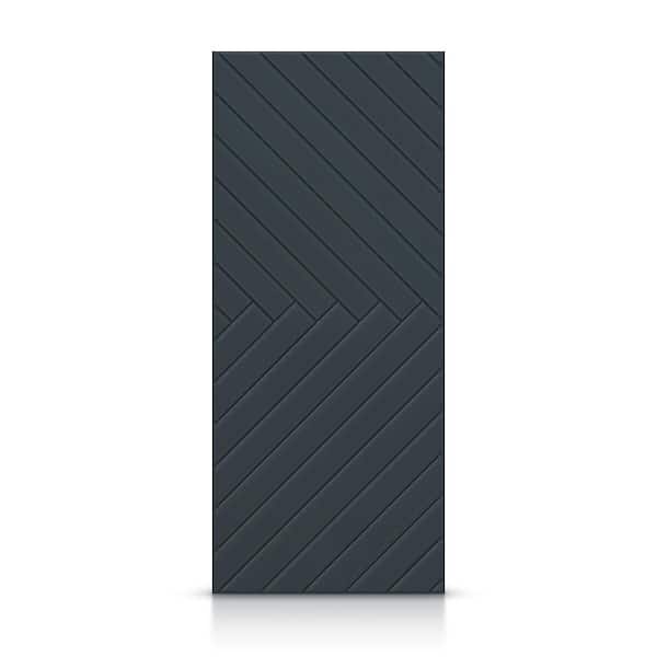 CALHOME 42 in. x 80 in. Hollow Core Charcoal Gray Painted Composite MDF Interior Door Slab