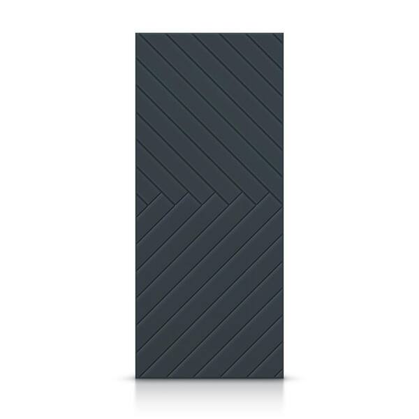 CALHOME 30 in. x 84 in. Hollow Core Charcoal Gray Painted Composite MDF Interior Door Slab