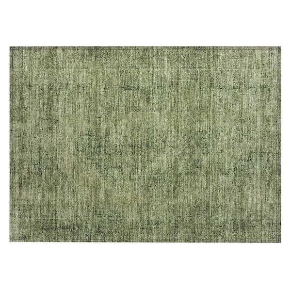 Chantille Machine Washable Indoor/Outdoor Abstract ACN2726 Olive 3 ft. x 4 ft. Area Rug