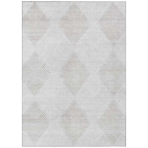 Chantille ACN539 Ivory 2 ft. 6 in. x 3 ft. 10 in. Machine Washable Indoor/Outdoor Geometric Area Rug