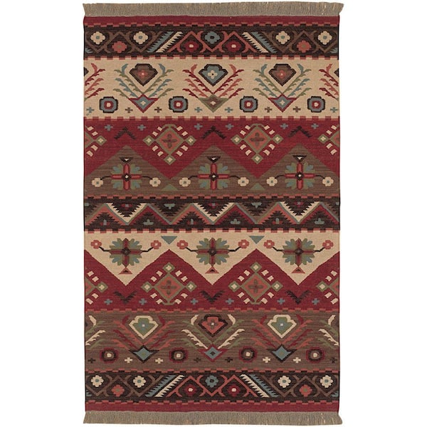 Livabliss Megan Red 8 ft. x 11 ft. Area Rug