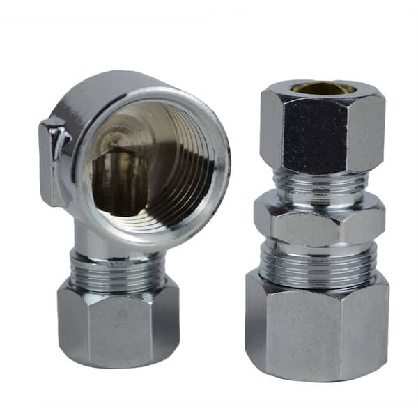 1/2 in. Compression and 1/2 in. FIP Brass Water Supply Adapter