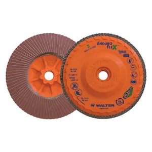 ENDURO-FLEX Stainless 5 in. x 5/8-11 in. Arbor GR120, Blending Flap Disc (10-Pack)
