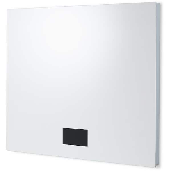ad notam Smart 36 in. W x 30 in. H Frameless Rectangular Anti-Fog Bathroom Vanity Mirror in Silver/Neutral