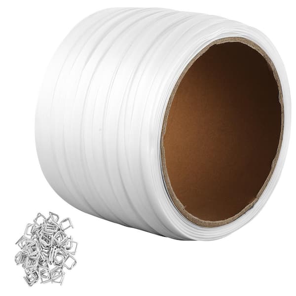 VEVOR Packaging Woven Cord Strapping Roll, 660 ft. Length x 1/2 in. Width x 0.03 in. Thickness, 882 lbs. Breaking Strength