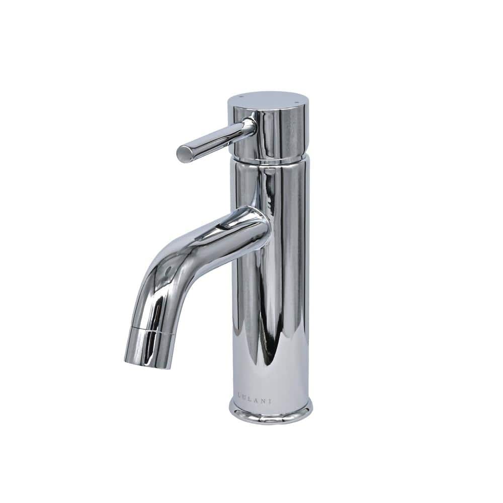 St. Lucia Sleek Chrome Single Hole Bathroom Faucet
