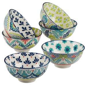 Talavera 12.46 fl. oz. Multi-Colored Porcelain Bowl (Set of 6)