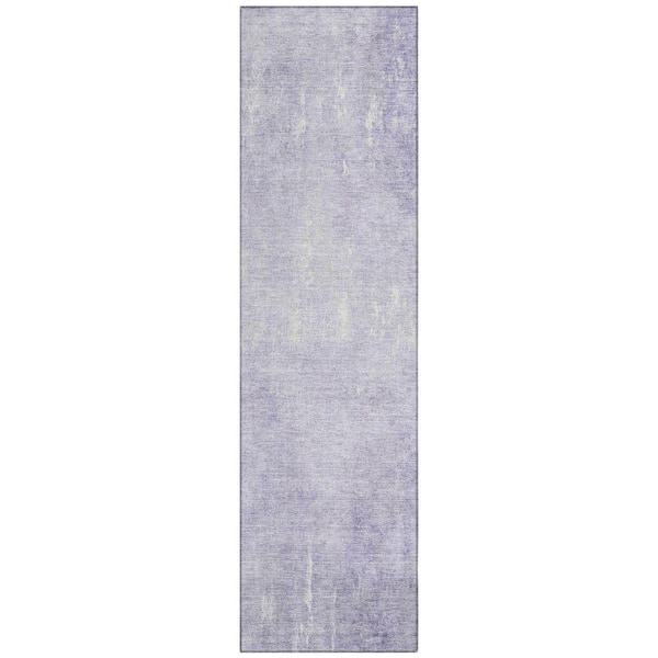 Chantille Machine Washable Indoor/Outdoor Abstract ACN1852 Lavender 2 ft. 3 in. x 7 ft. 6 in. Runner Rug