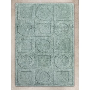 Almaty Teal Bath Mat 24 in. x 36 in.