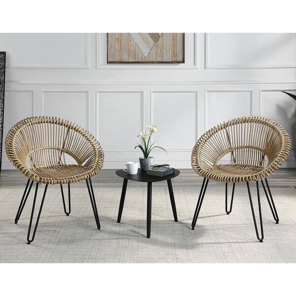 Burkina Light Brown 3-Piece Aluminum Outdoor Bistro Set