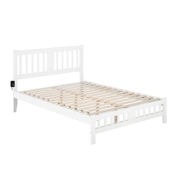 AFI Tahoe White Queen Bed with Footboard AG8960042 - The Home Depot