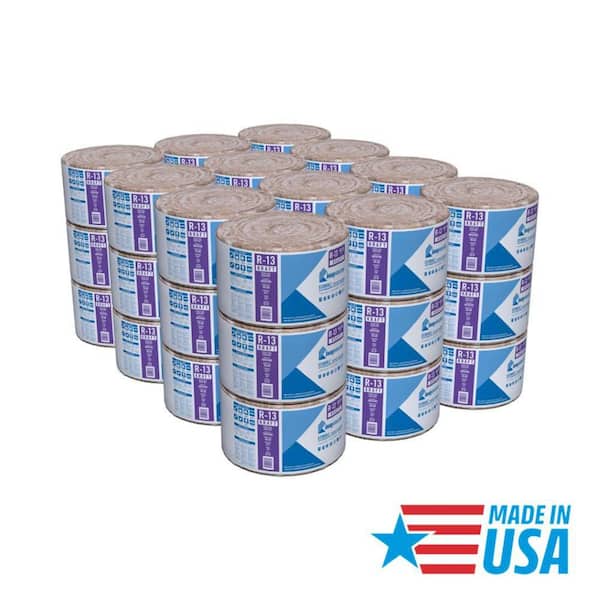 R-13 EcoRoll Kraft Faced Fiberglass Insulation Roll 15 in. x 32 ft. x 3-1/2 in. (36-Rolls)