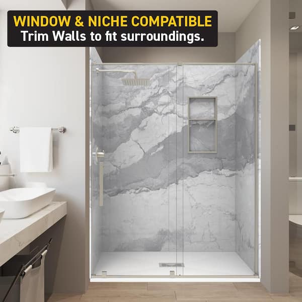 CASTICO Italian Ice 36 in. x 60 in. x 84 in. Solid Composite Stone
