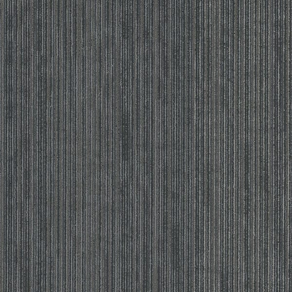 Hearn - Stencil - Gray Commercial/Residential 24 in. x 24 in. Glue-Down Carpet Tile Square (80 sq. ft.)