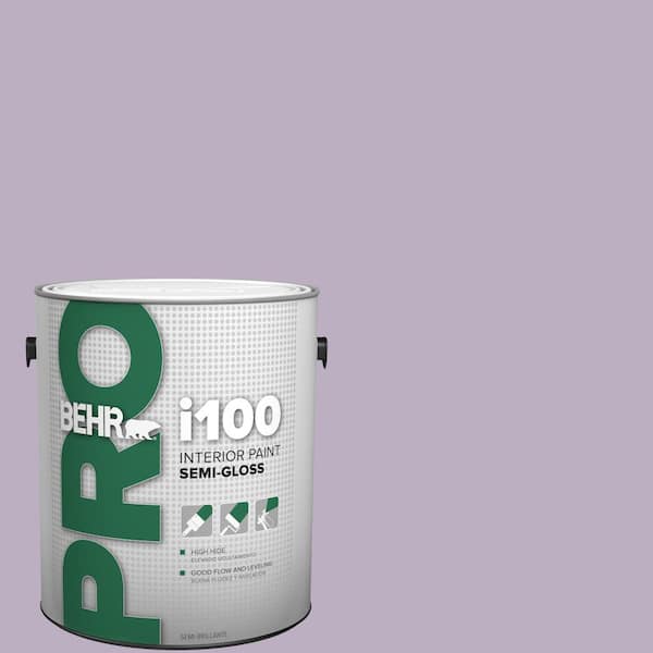 1 gal. #S100-3 Courtly Purple Semi-Gloss Interior Paint