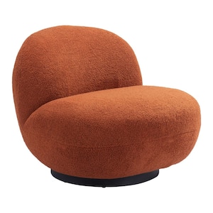 Myanmar Burnt Orange 100% Polyester Accent Chair