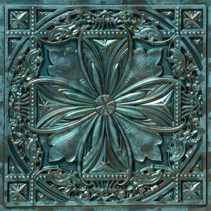 Milan 2 ft. x 2 ft. Glue Up PVC Ceiling Tile in Patina