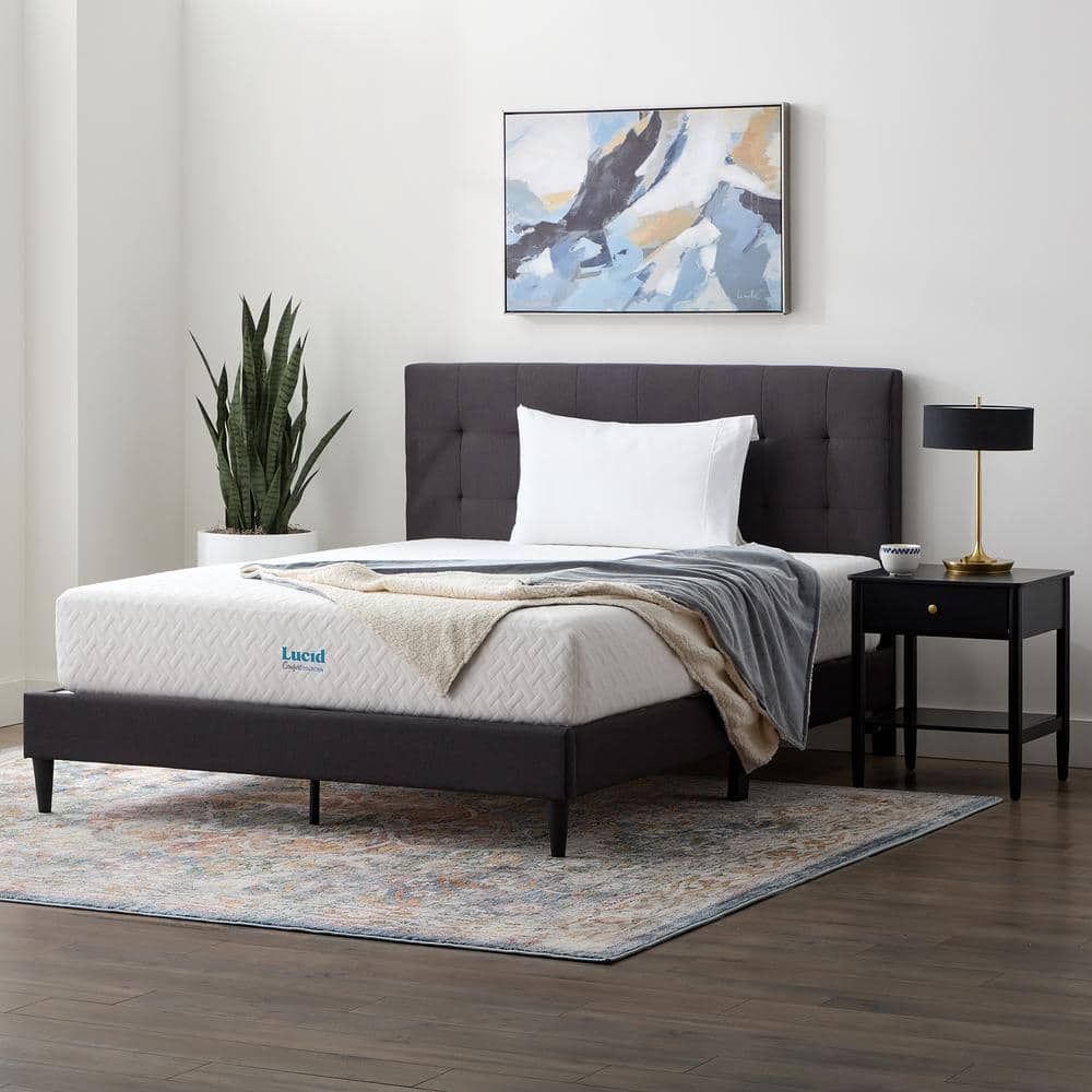 Lucid Comfort Collection Queen Advanced Bed Base with Wireless Remote  LUL6LPQQAB - The Home Depot