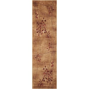 Somerset Latte 2 ft. x 6 ft. Oriental Modern Runner Rug