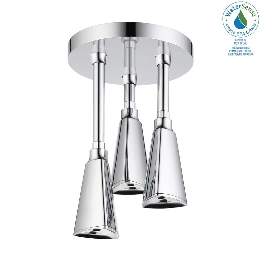 Delta Zura 1Spray Patterns 1.75 GPM 9 in. Ceiling Mount Fixed Shower