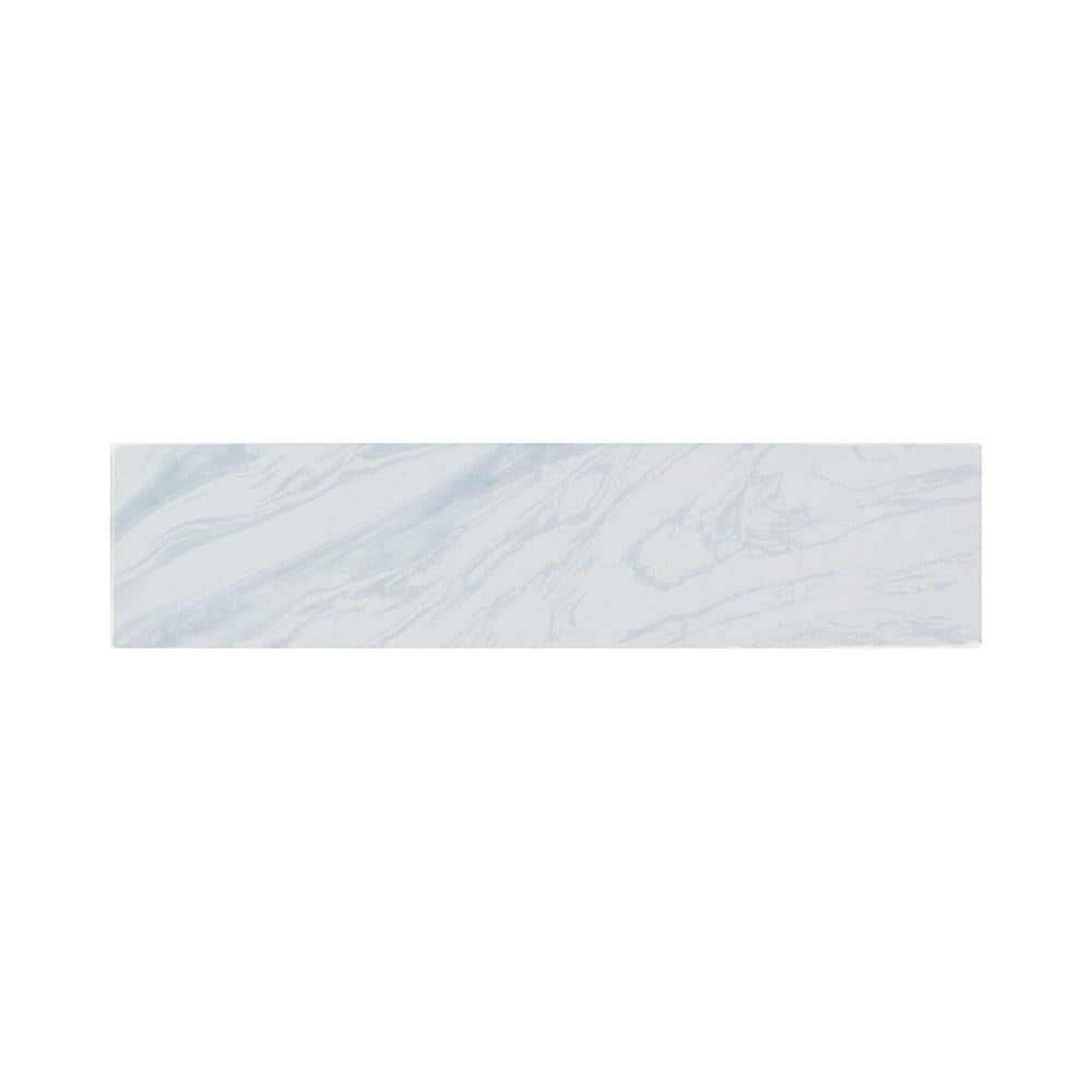 Ink Swirl Reflecting Pool 2 in. x 10 in. Pearlescent Marbled Ceramic Subway Wall Tile Sample price history on PriceWatchPro