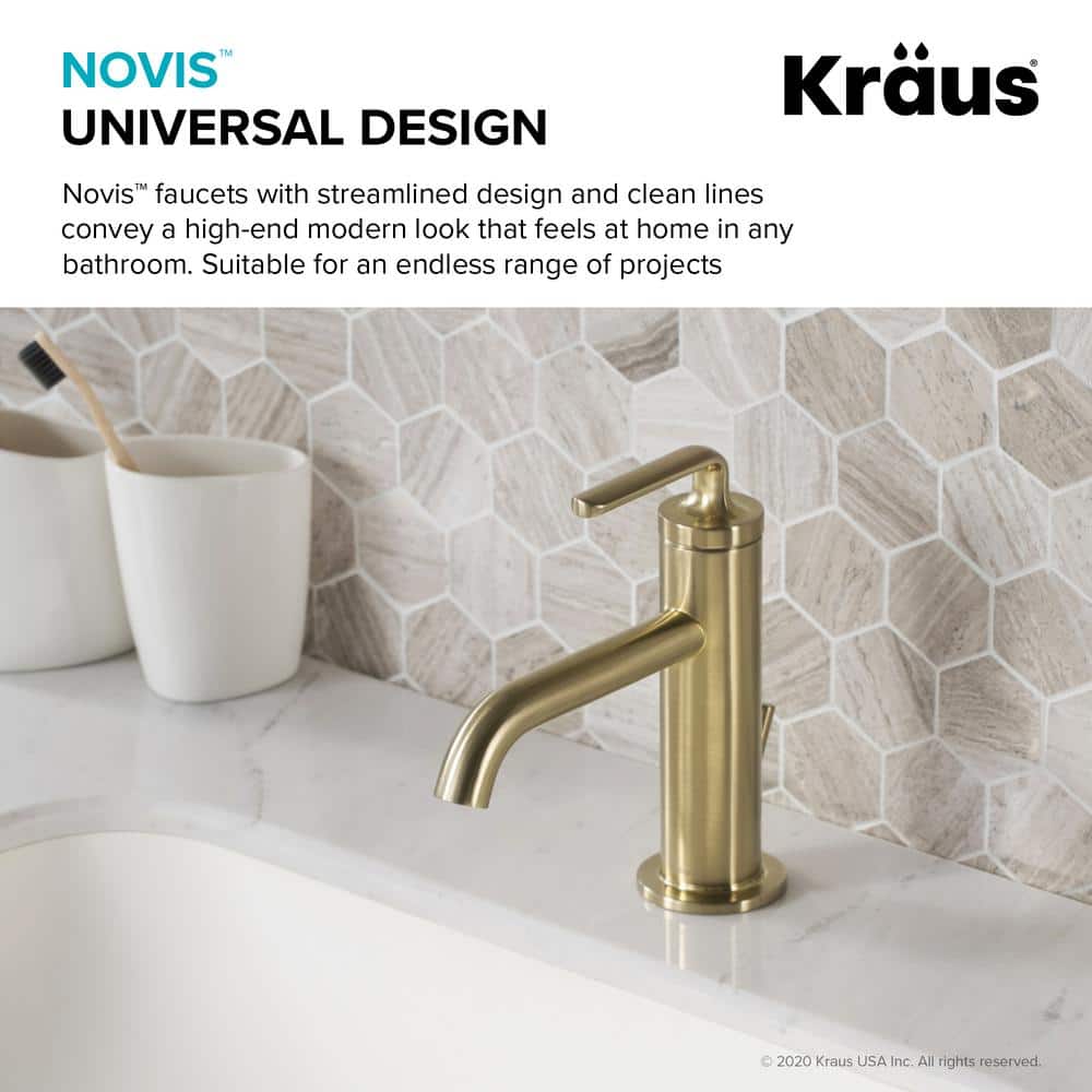 Ramus 7.38'' High-End Modern Chrome Single Handle Bathroom Faucet