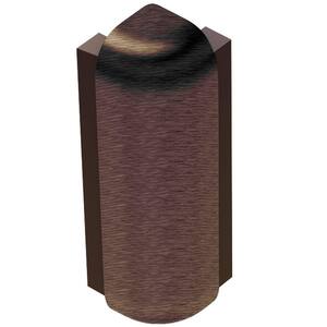 Rondec-Step Brushed Antique Bronze Anodized Aluminum 5/16 in. x 1-13/16 in. Metal 90° Outside Corner