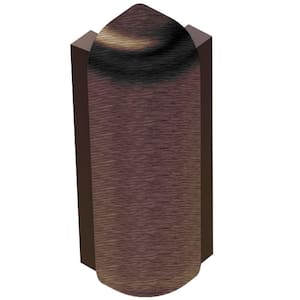 Rondec-Step Brushed Antique Bronze Anodized Aluminum 1/2 in. x 2 in. Metal 90° Outside Corner