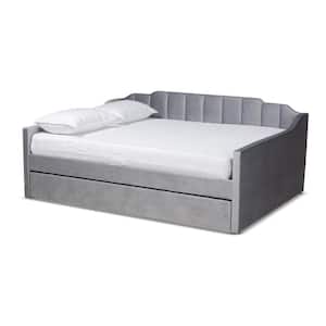 Lennon Grey Full Size Daybed with Trundle