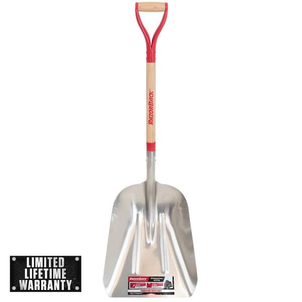 31 in. Wood Handle Aluminum Scoop Shovel