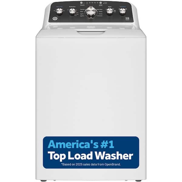 4.5 cu. ft. Top Load Washer in White with Dual Action Agitator and Cold Plus, Sanitize with Oxi