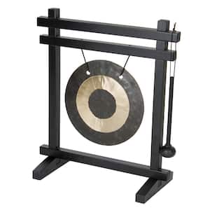 12 in. Signature Collection, Woodstock Desk Gong, Brass Wind Gong WDG