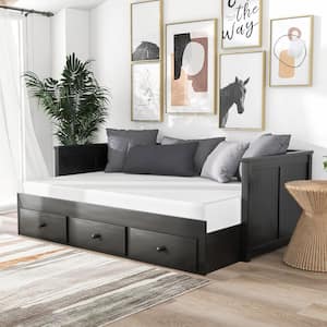 Iriqoui Black Full Daybed with Drawers