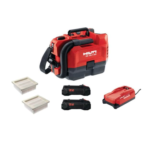 Hilti 22V NURON VC 75 1 A22 3.5 Gal. 75 CFM 2.6 Ah Li-ion Cordless 