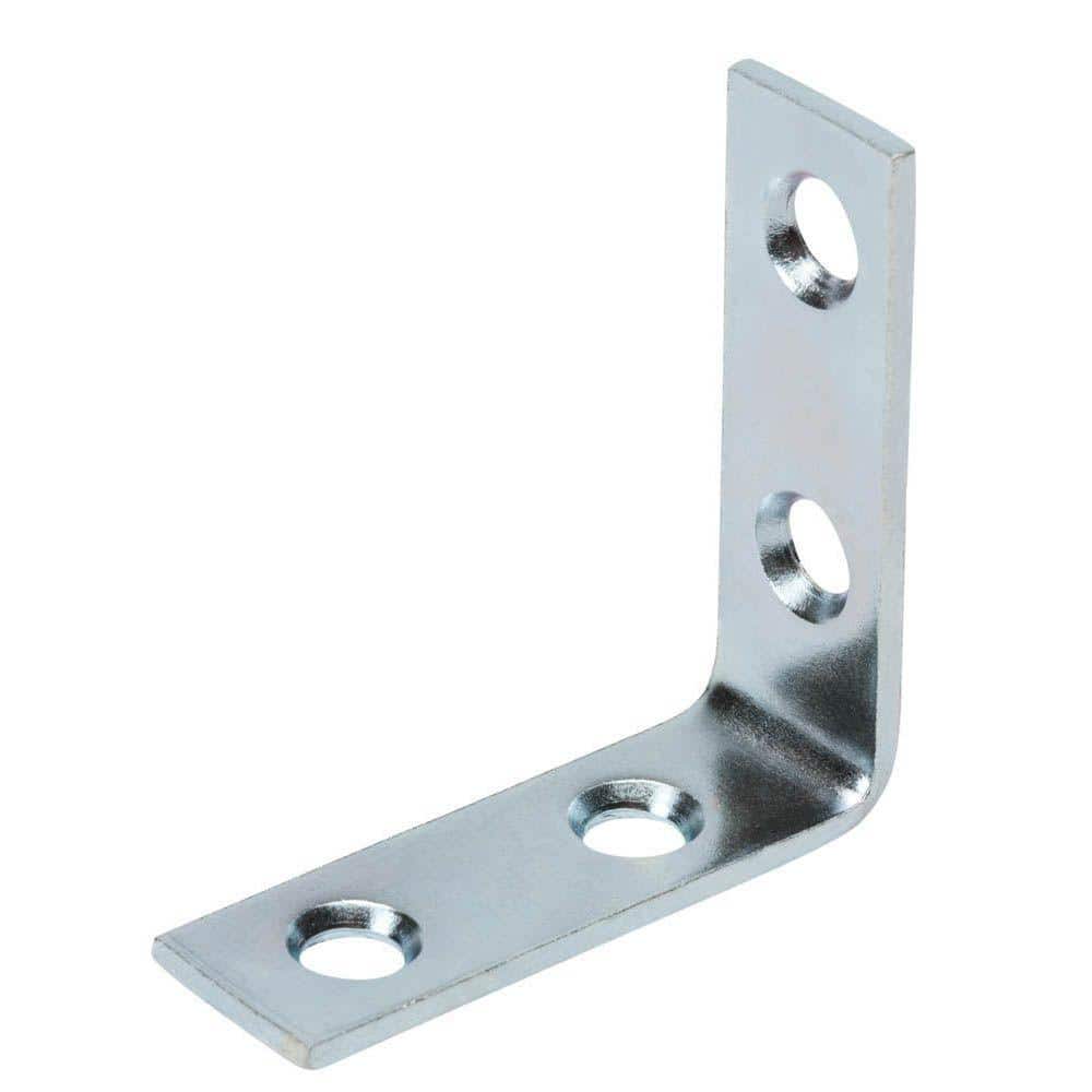 (12-Pack) 1-1/2 in. Zinc-Plated Corner Brace